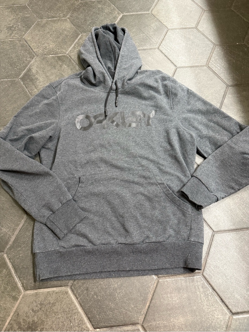 Oakley Men’s Gray Logo Hoodie M
